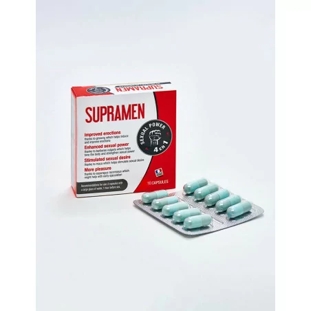 Supramen (10 Kapseln) - Aphrodisiakum mit Sofortwirkung - Labophyto (34,01 €) | Poppers Express