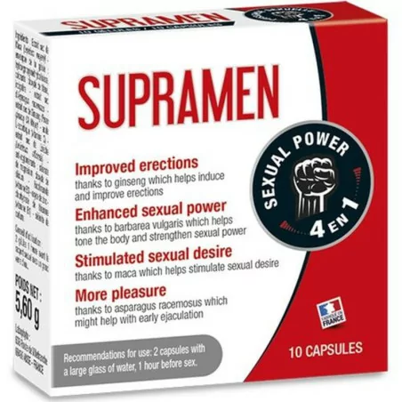 Supramen (10 cápsulas) - Afrodisíaco de acción inmediata - Labophyto (34,01 €) | Poppers Express