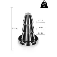 Advanced Metal Cone Plug 8.2cm x 3.5cm - 477 grams - (€49.90) | Poppers Express