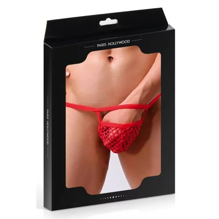 Red Mesh Front Thong - (€9.90) | Poppers Express