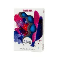 Analperlenkette Triball - Blau - Alive (14,90 €) | Poppers Express