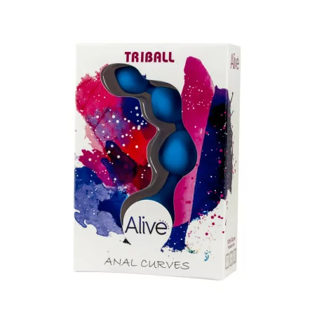 Analperlenkette Triball - Blau - Alive (14,90 €) | Poppers Express