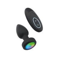 Plug Anal Vibrant et Lumineux Télécommandé - Litolu (44,90 €) | Poppers Express