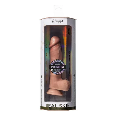 Dildo Realista 21 cm - Real Skin Supreme Model 1 Flesh - SilexD (84,90 €) | Poppers Express