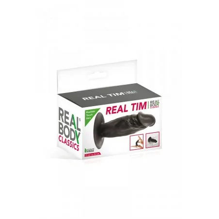 Black Realistic Penis Plug 11 cm - Real Tim - Real Body (€9.90) | Poppers Express