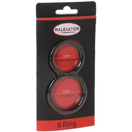 Anillo doble pene y testículos: 8 Ring - Malesation (13,79 €) | Poppers Express