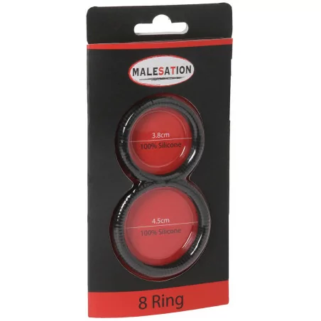 Anillo doble pene y testículos: 8 Ring - Malesation (13,79 €) | Poppers Express