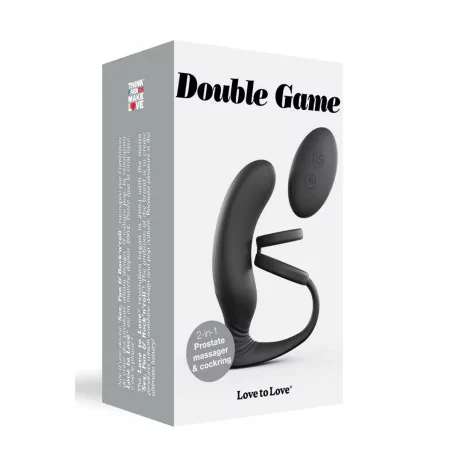 Stimulateur de prostate + Cockring - Double game - Love to Love (58,41 €) | Poppers Express