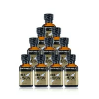 Set mit 10 Poppers Gold Rush - Große Flaschen 24 ml - Poppers Rush (149,00 €) | Poppers Express