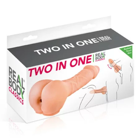 The 2 in 1: Dildo & masturbator - Real Body (€29.90) | Poppers Express