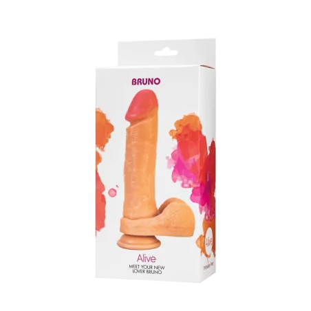 Bruno - Consolador Realista Grueso (⌀ 4.3cm) - 22cm - Alive (24,69 €) | Poppers Express