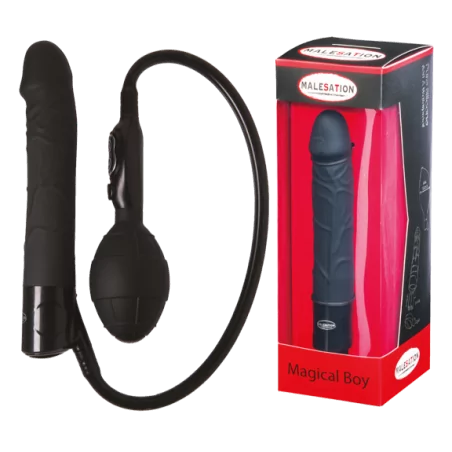 Aufblasbarer & vibrierender Dildo 20 cm - Magical Boy - Malesation (64,90 €) | Poppers Express