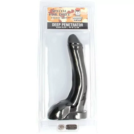 Black Deep Penetrator - 37cm x 7.5cm - Domestic Partner (€98.18) | Poppers Express