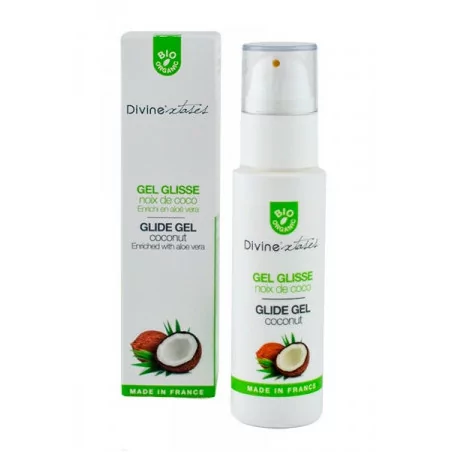 100% Organic Coconut Lubricant Gel - 100 ml - Divinextases (€19.90) | Poppers Express