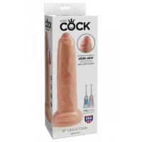 Dildo met intrekbare voorhuid 23,5 cm - King Cock - Pipedream (€ 48,60) | Poppers Express