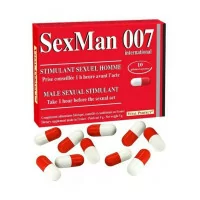 Potente afrodisiaco SexMan 007 (10 capsule) - Vital Perfect (20,73 €) | Poppers Express