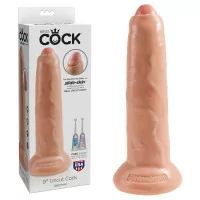 Dildo mit einziehbarer Vorhaut 23,5 cm - King Cock - Pipedream (48,60 €) | Poppers Express