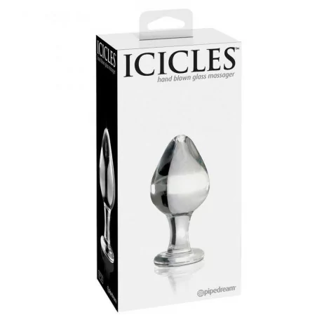 Plug Anal de Vidrio Irrompible - Carámbanos n°25 - Icicles (38,58 €) | Poppers Express