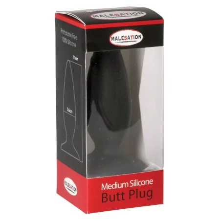 Medium Siliconen Anale Plug - L 11cm Ø 3.6cm - Malesation (€ 14,78) | Poppers Express