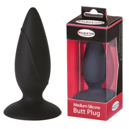 Plug Anal de Silicona Mediano - L 11cm Ø 3.6cm - Malesation (14,78 €) | Poppers Express