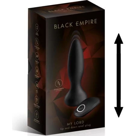 Remote control back and forth butt plug - My lord - Black Empire (€78.35) | Poppers Express