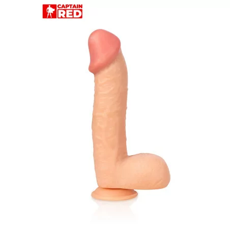 De superrealistische XXL-dildo 29 x 6,5 cm - Captain red (€ 39,57) | Poppers Express