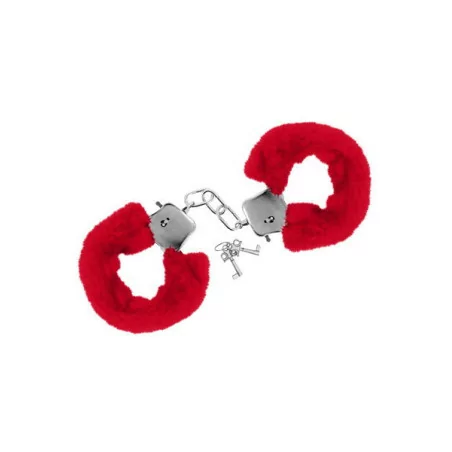 Manette in metallo con pelliccia rossa - (9,82 €) | Poppers Express