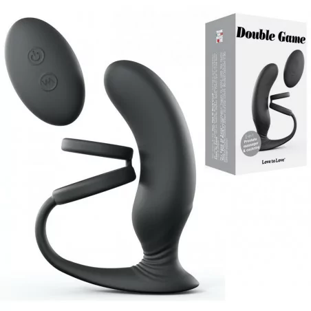 Prostate stimulator + Cockring - Double game - Love to Love (€58.41) | Poppers Express