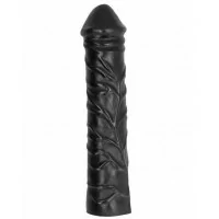 Black Vinyl Dildo 33 cm x 6.5 cm - AllBlack - All Black (€37.49) | Poppers Express