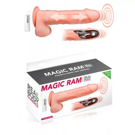 Consolador de ida y vuelta 21 cm - Magic Ram - Real Body (75,37 €) | Poppers Express