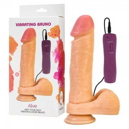 Dildo 10 Modos Vibradores 22cm - Bruno - Alive (28,76 €) | Poppers Express