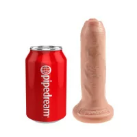 Dildo 17,5 cm met glijdende voorhuid - King Cock - Pipedream (€ 34,71) | Poppers Express