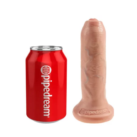 Dildo 17,5 cm met glijdende voorhuid - King Cock - Pipedream (€ 34,71) | Poppers Express