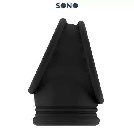 Black Cock Ring with Ball Stretcher - SONO 48 - SONO (€14.78) | Poppers Express