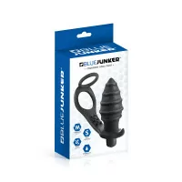 Plug anale 10 modalità di vibrazione e doppio anello fallico - Blue Junker (29,55 €) | Poppers Express