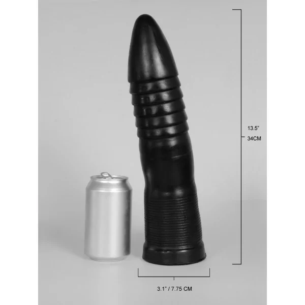 TORPEDO - Gerippter XXL Plug - L 33cm Ø 7cm - 1,55Kg - Domestic Partner (74,28 €) | Poppers Express