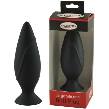 Large Silicone Anal Plug - L 12cm Ø 4.1cm - Malesation (€16.76) | Poppers Express