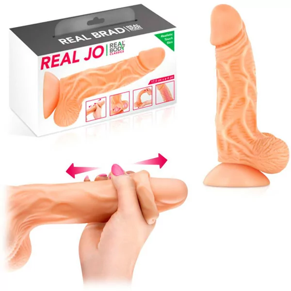 Gode 19cm Ultra-réaliste avec Prépuce Coulissant - Real Jo - Real Body (58,51 €) | Poppers Express