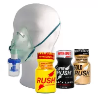 High Energy-pakket - 3 Rush-poppers + inhalator - (€ 36,95) | Poppers Express