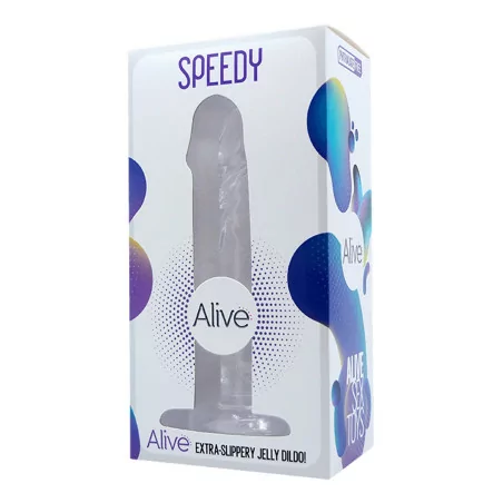 Consolador Gelatina Transparente 19cm - Speedy - Alive (14,78 €) | Poppers Express