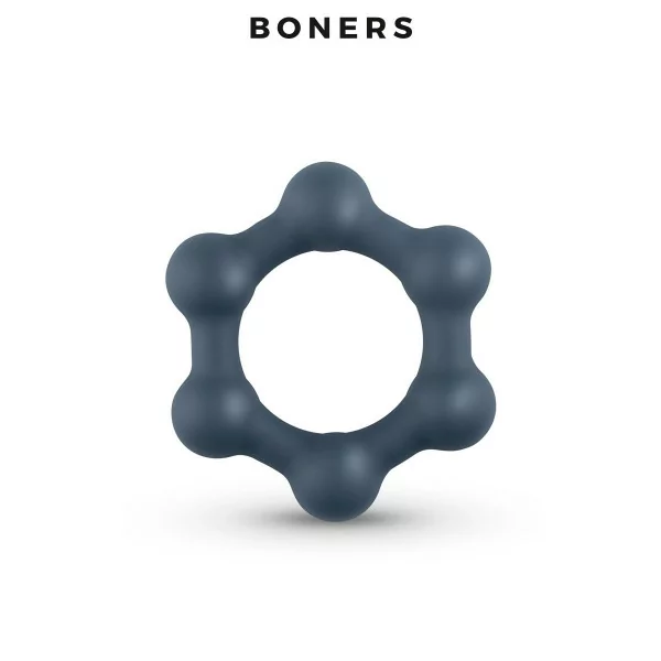 Cock Ring with Stimulating Steel Balls - Boners - Boners (€14.78) | Poppers Express