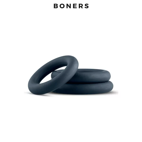 Kit of 3 Cockrings 3 Diameters - Boners - Boners (€19.82) | Poppers Express