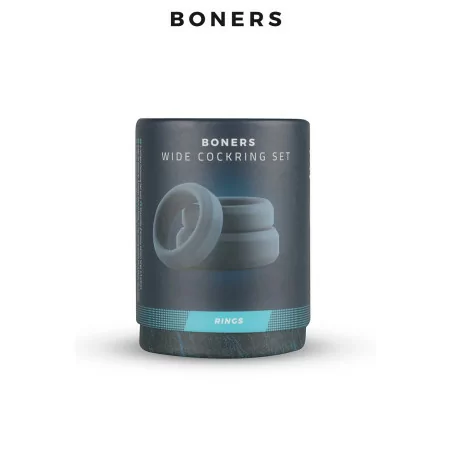 Kit de 3 Cockrings Larges - Ergonomiques & Résistants Larges - Boners (19,74 €) | Poppers Express