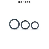 Kit of 3 Large Cockrings - Ergonomic & Resistant Large - Boners (€19.74) | Poppers Express