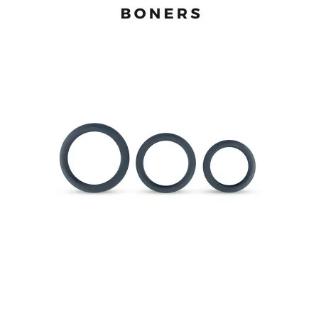 Kit de 3 Cockrings Grandes - Ergonómicos y Resistentes Grandes - Boners (19,74 €) | Poppers Express