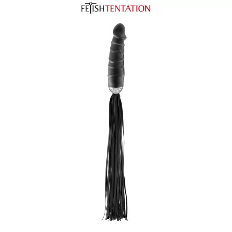 Leren zweep met dildo handvat - Fetish Tentation (€ 29,65) | Poppers Express