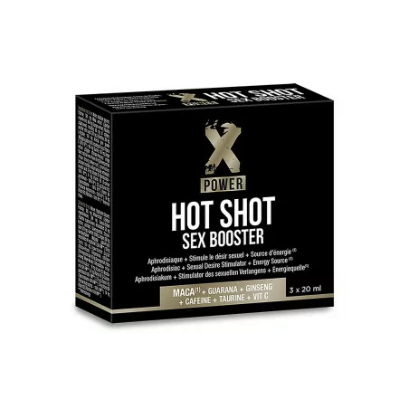 Afrodisiaco da Bere: Hot Shot Sex Booster (3 flaconi x 20 ml) - XPOWER - XPower (24,90 €) | Poppers Express