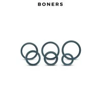 Set de 6 Cockrings Larges en Silicone Haute Qualité - Boners (24,69 €) | Poppers Express