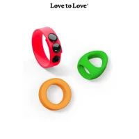 Neon Ring Kit - 3 Stimulating Cockrings - Love to Love (€24.64) | Poppers Express