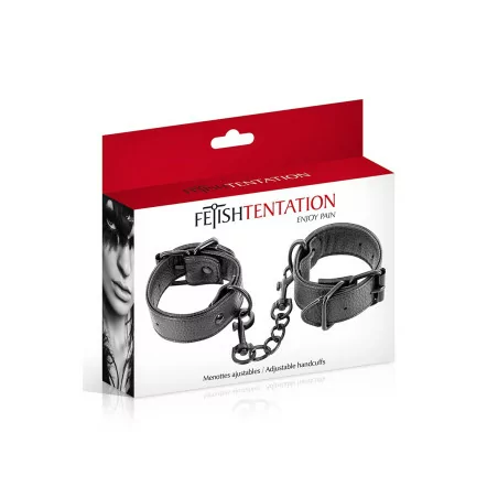 Adjustable handcuffs in vegetable leather - Fetish Tentation (€9.77) | Poppers Express